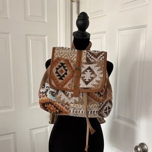 Myra Bag Sonoran Sands Backpack With Tapestry Design.
